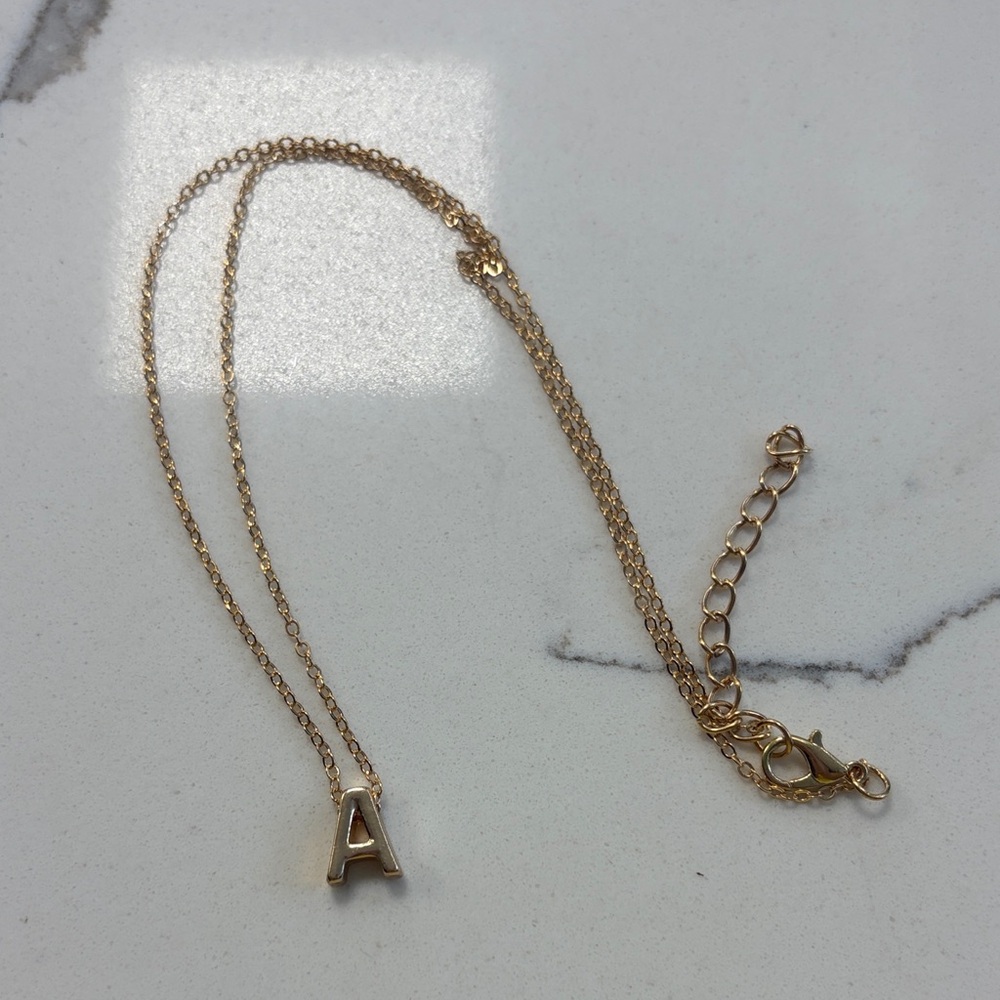 Gold Initial Necklace